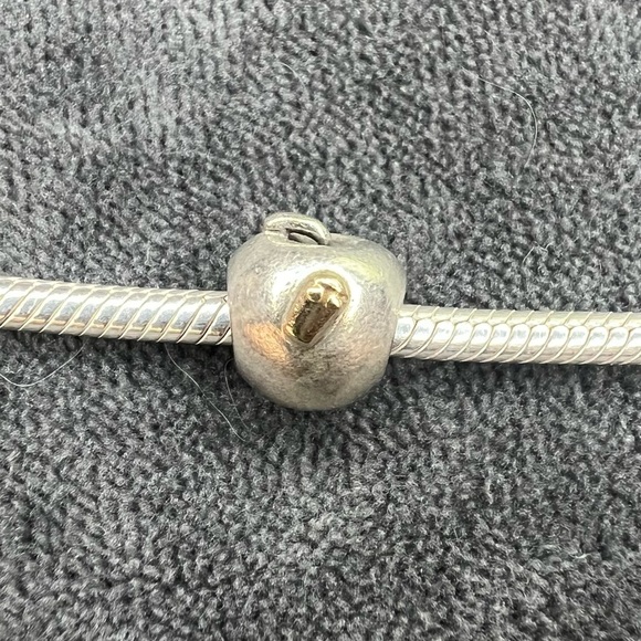 Pandora Jewelry - RETIRED Pandora Two Tone Apple & Worm